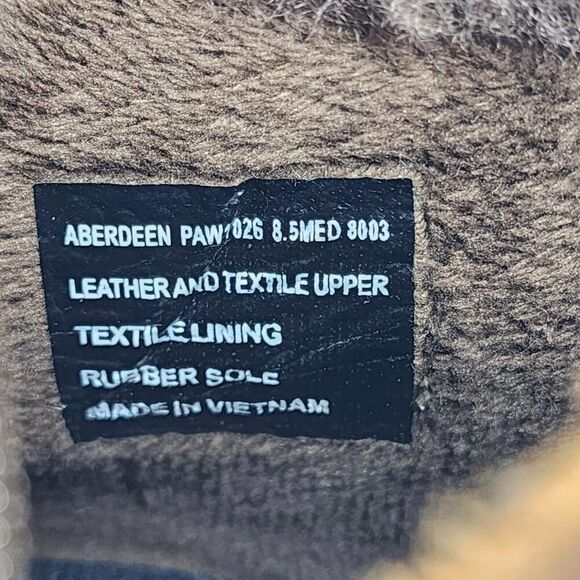 Abeo Aberdeen Paw Women's Shoes Brown US 8.5 M Slip On Fur Trim Zip Ankle Boots - Picture 10 of 11